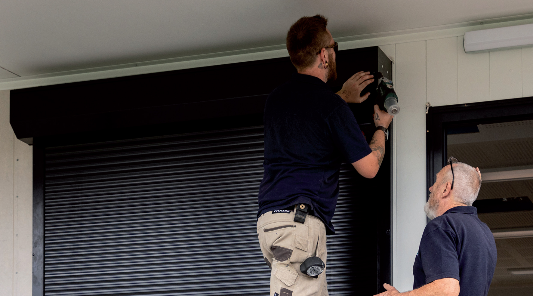 How to open a roller shutter box