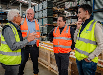 Federal Member for Barker Tony Pasin MP and State Member for Hammond Adrian Pederick MP visited the CW Products Head Office, Warehouse and Manufacturing Plant at Murray Bridge.