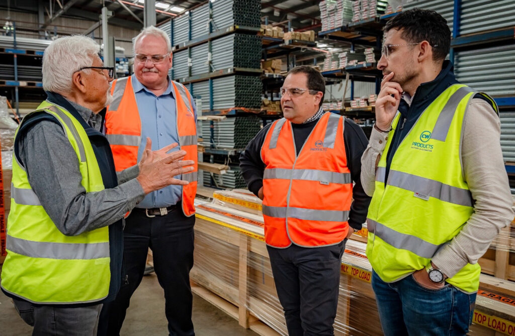 Federal Member for Barker Tony Pasin MP and State Member for Hammond Adrian Pederick MP visited the CW Products Head Office, Warehouse and Manufacturing Plant at Murray Bridge.